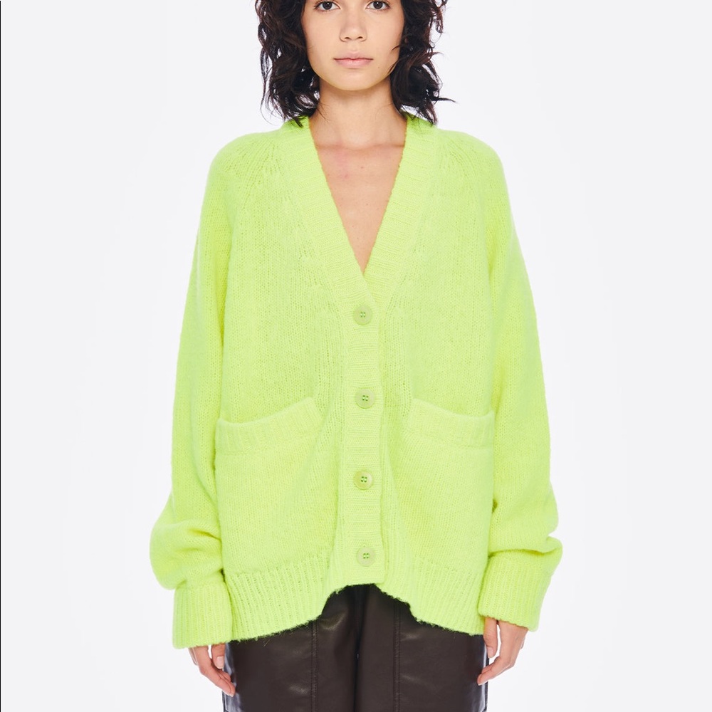 Tibi Cozette Alpaca Cardigan